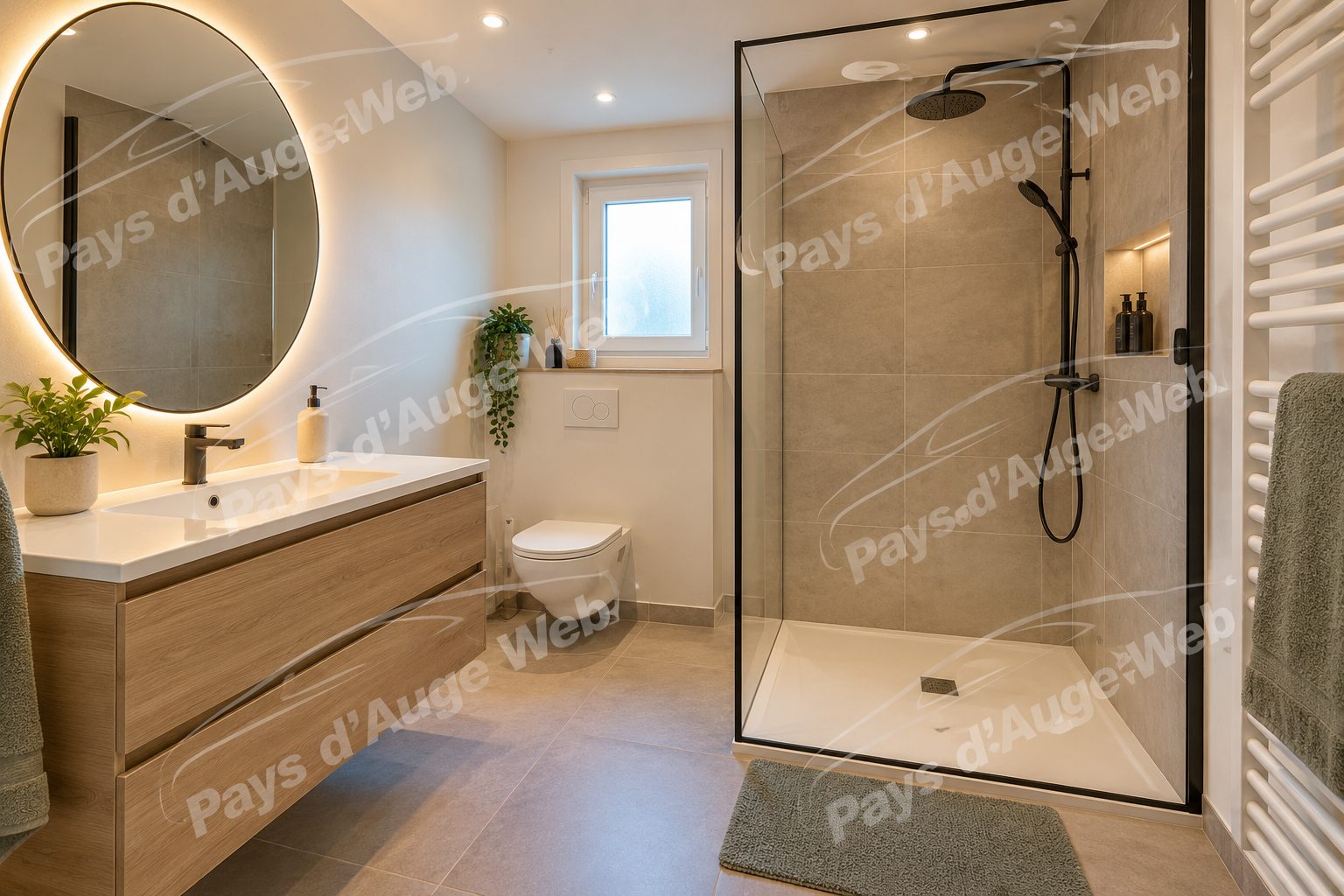 Douche à l'italienne, maison à Pont-l'Évêque